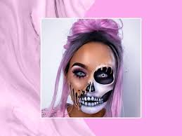 melting skull halloween makeup tutorial