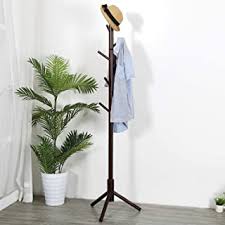 This modern coat rack design made from black walnut wood is both stylish and functional. Amazon In Brown Coat Hangers Clothes Hangers Home Kitchen