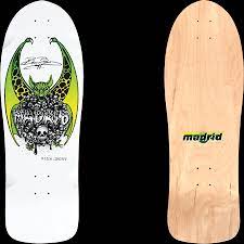 Using 7 layers of wood pressed together with glue. Madrid Skateboard Deck Beau Brown Og Cruiser White 10 25