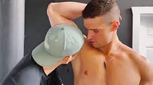 Licking male armpits