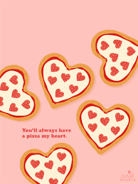 heart shaped pizza february 2018