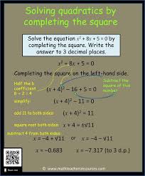 Math Infographics Solving Quadratic