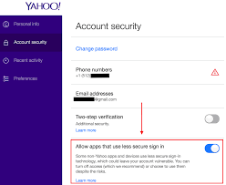Turn on allow less secure apps access google account steps. Yahoo S Less Secure App Setting By Context Io Context Io