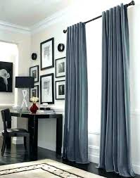 Grey Walls With Blue Curtains Curtain