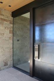 Glass And Steel Front Door Design Ideas