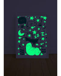 Omy Glow In The Dark Grizzly Bear Poster Light Up The
