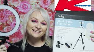 Kmart Studio Selfie Ring Light Stand 19 Tiktok Makeup Lighting Unboxing Review Youtube