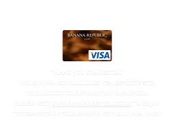Banana republic luxe card or banana republic luxe visa card must be used as pay type. Banana Republic Luxe