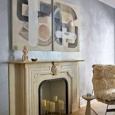 Cream Antique Fireplace Mantel Design Ideas