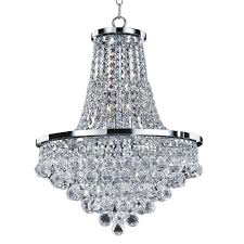 Glow Lighting Vista 8 Light Faceted Crystal Ball And Chrome Chandelier 628fd16sp 7c The Home Depot