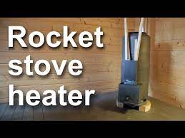 Rocket Stove Heater For A Work Or A