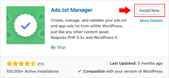 ads txt file using wordpress