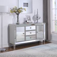 leticia 3 drawer accent cabinet silver