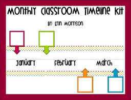 Monthly Classroom Timeline Kit