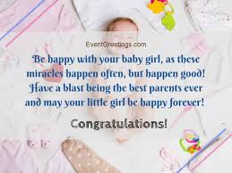 New Baby Girl Wishes Quotes And Congratulation Messages Events