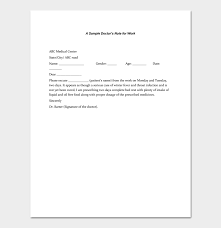 Doctors Note Template 7 Fillable Notes For Word Pdf