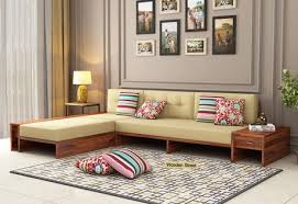 wooden sofa design with dimensions