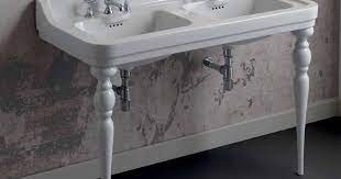 Console Washbasin With Double Sink