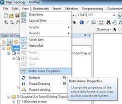 how to rotate the data frame in arcmap