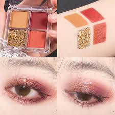 4 colors eyeshadow makeup palette non