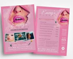 makeup artist flyer template psd ai