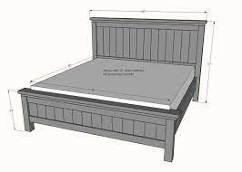 farmhouse bed standard king size