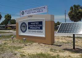 commercial solar powered led sign