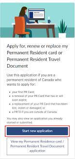 how to renew your pr card through the