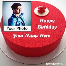 By designing a cake that your girlfriend likes a lot will through her attention towards you. Birthday Cake Wishes Images With Name And Photo Frame Create Free