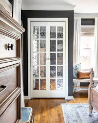 diy mirrored french closet doors