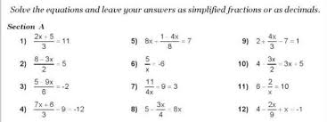 Answers As Simplified Fraction