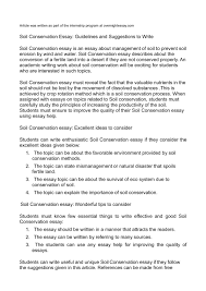 calam eacute o soil conservation essay guidelines and suggestions to write 
