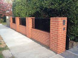 Brick Fence Fence Design Backyard Fences