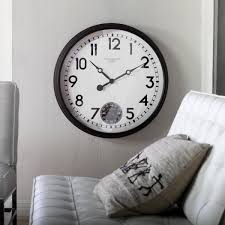 29 inch wall clock with subdial