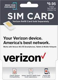 Verizon prepaid sim card activation. Best Buy Verizon 9 95 Sim Card Kit Verizon Sim Kit 9 95 Sim Onl