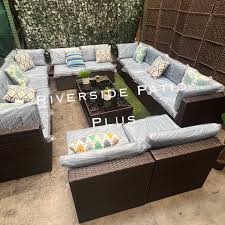 New Blue Patio Furniture Set For