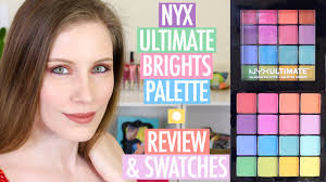 nyx ultimate brights eyeshadow palette