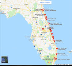 map of florida east coast beaches and