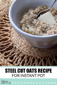 steel cut oats recipe for the instant