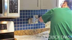 remove the tile backsplash without