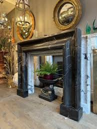Large Black Marble Bolection Fireplace