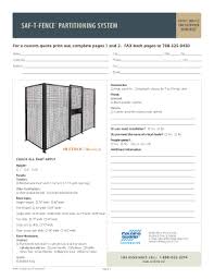 Fence Estimate Template Fill Online Printable Fillable Blank