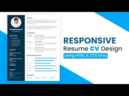 css resume cv design in html css