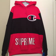 Shop our selection of supreme today! Supreme Jackets Coats Supreme Nwt Colorblock Hoodie Blackred Brand New Poshmark