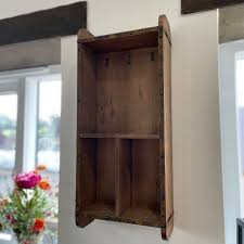 Rustic Wooden Shelves With Hooks