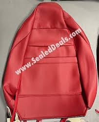 Custom Red Leather Seat Covers For 10th