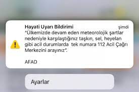 AFAD telefonlara "acil durum" gönderdi - odakhaber.com