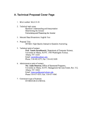 Fillable Online Technical Proposal Cover Page Fax Email