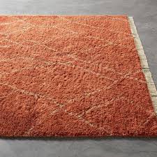 asbury geometric rust handwoven jute rug