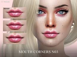 the sims resource mouth corners n03